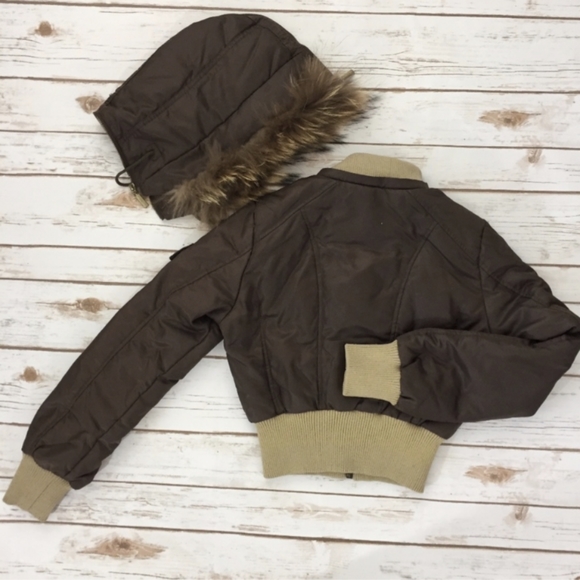 Marciano Vintage Fox Fur Bomber Small - Picture 4 of 4